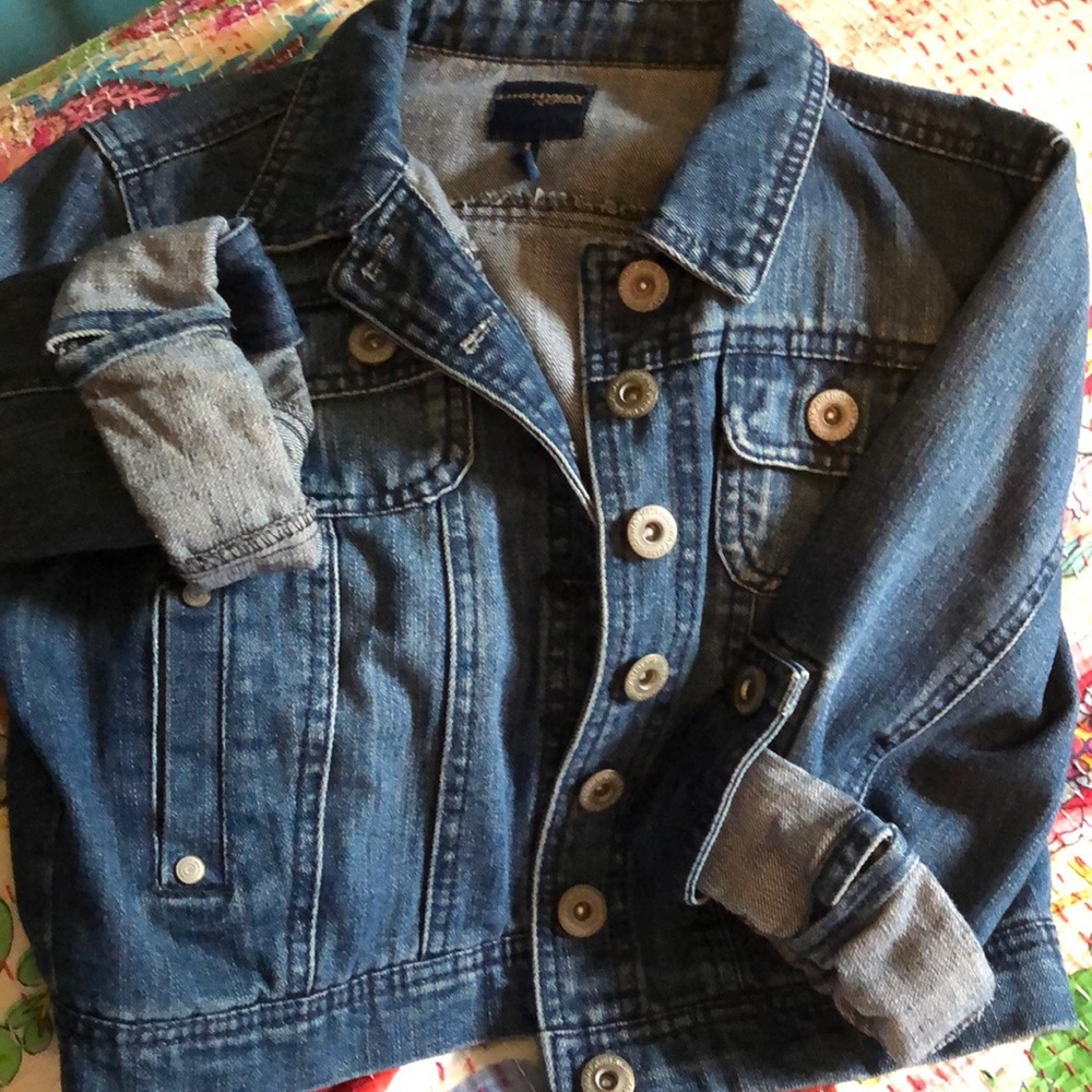Denim crop jacket highway jeans brand